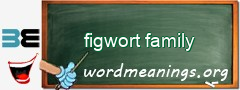 WordMeaning blackboard for figwort family